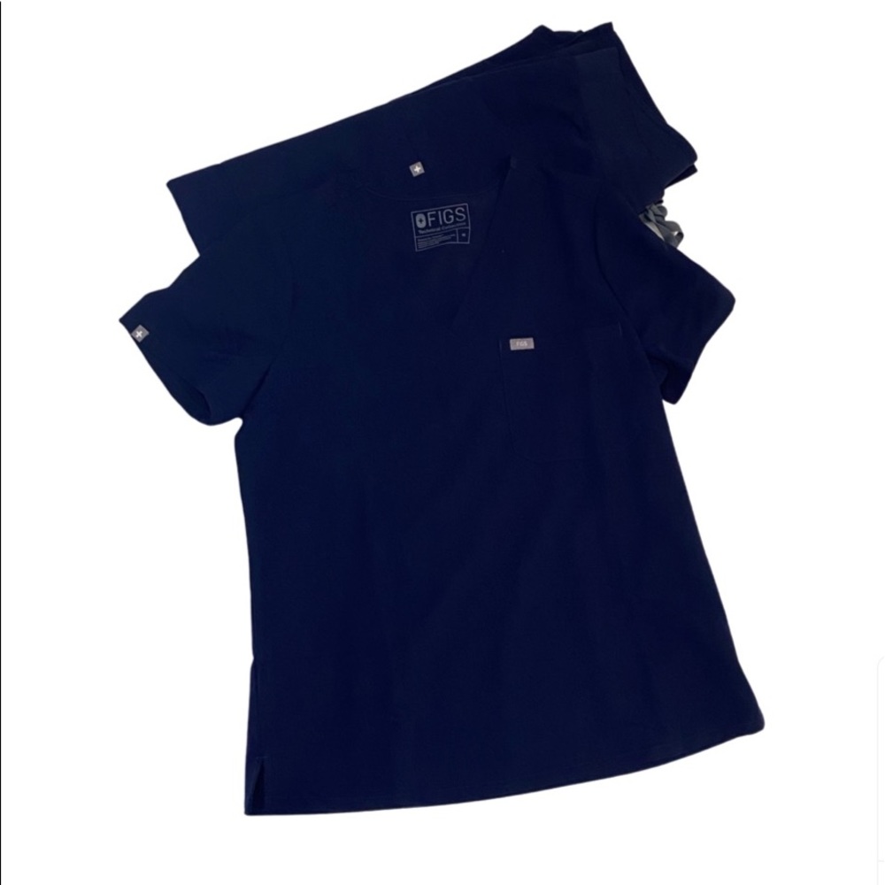 Figs Size Medium Tall Navy Blue Scrub Set